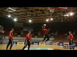 EXCLUSIVE: Watch Bayern stars flaunt slick basketball moves
