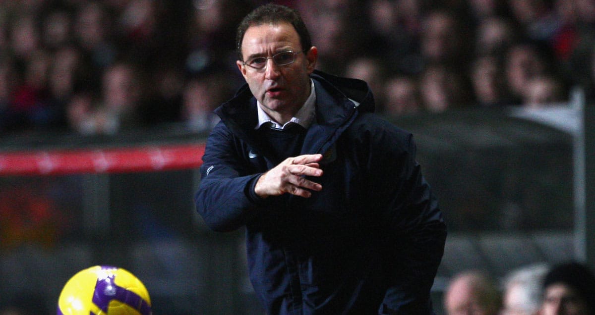 O'Neill steered Villa to consistently-high league finishes