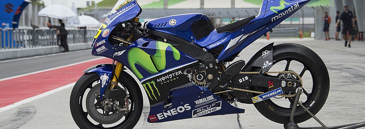 BikeTek Motorrad-/Garagenteppich MotoGP Starting Grid Blau