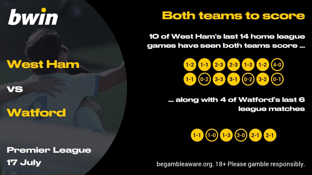 West Ham vs Watford prediction, Premier League, football