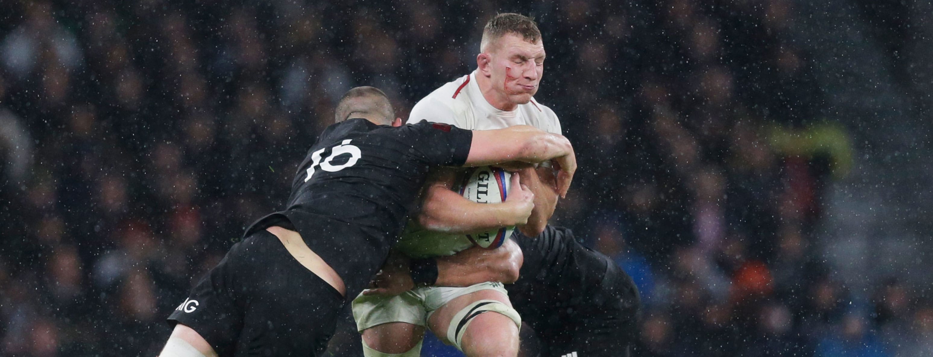 Action from England vs New Zealand