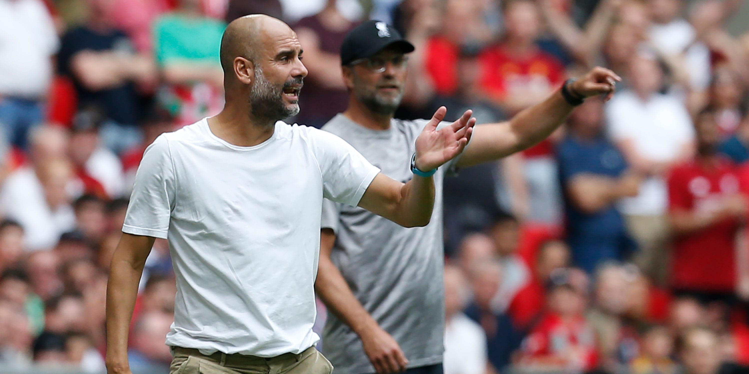 Pep Guardiola and Jurgen Klopp