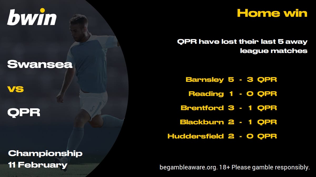 Swansea vs QPR Prediction, Betting Tips & Odds 11/02/2025 bwin