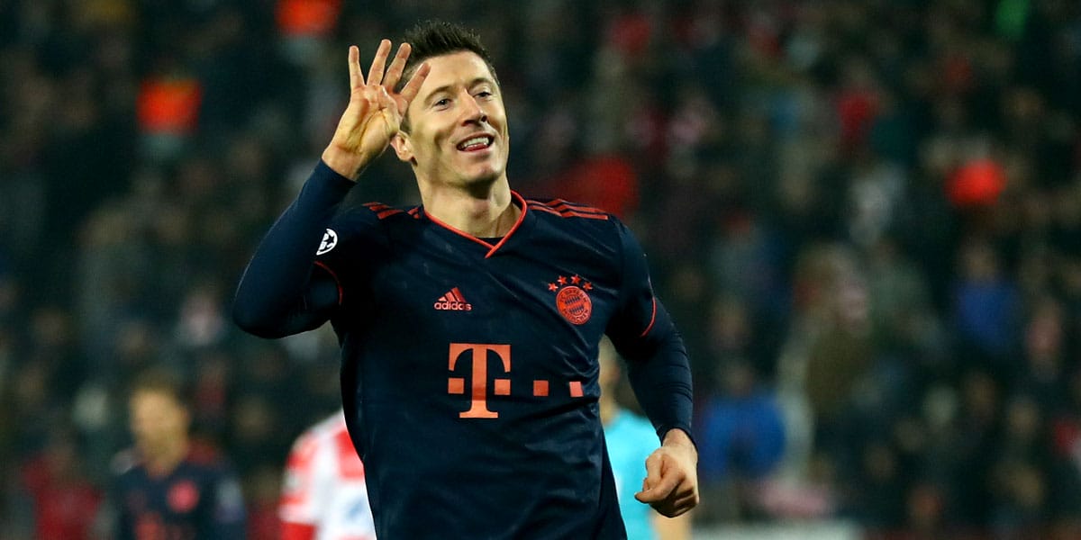 Bayern Munich striker Robert Lewandowski