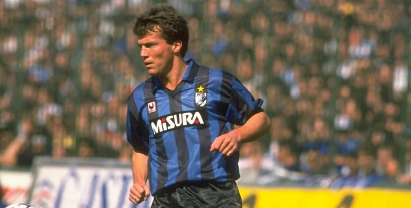 Lothar Matthaus of Inter Milan AC Milan vs Inter Milan combined XI, Champions League, football